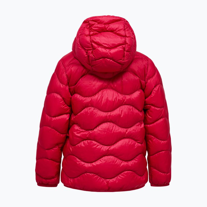 Gyermek pehelykabát Peak Performance Helium Down Hood Jacket Tech Burgundy/Vertical Zenith 2