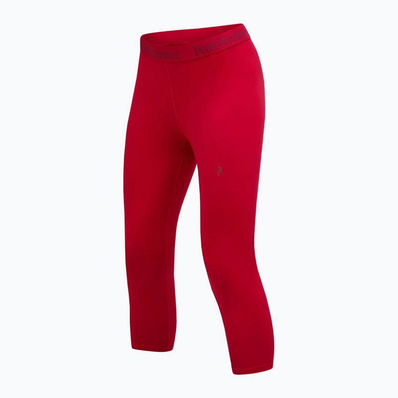 Női thermo leggings Peak Performance Spirit Short John tech burgundi vörös 5