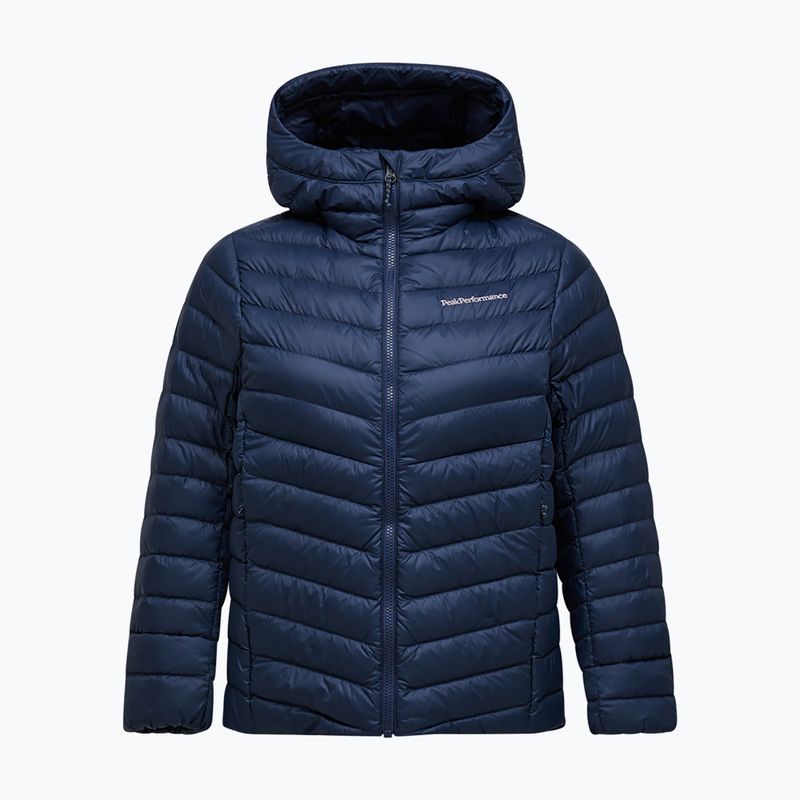Női pehelykabát Peak Performance Frost Down Hood Jacket blue shadow