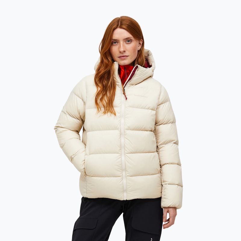 Női pehelykabát Peak Performance Frost Down Puffer Jacket Sand Fog