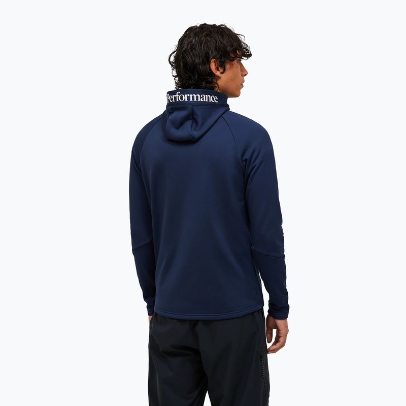 Férfi kapucnis pulóver Peak Performance Rider Essentials Zip Hood blue shadow/blue shadow 3