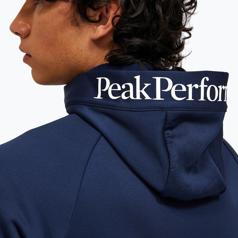 Férfi kapucnis pulóver Peak Performance Rider Essentials Zip Hood blue shadow/blue shadow 5