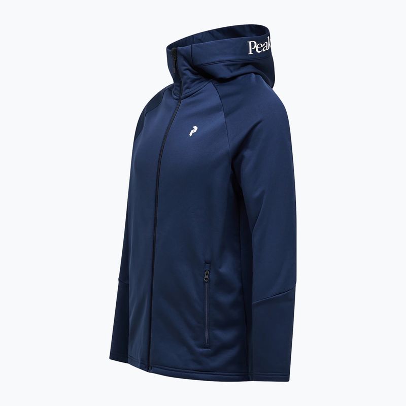 Férfi kapucnis pulóver Peak Performance Rider Essentials Zip Hood blue shadow/blue shadow 8