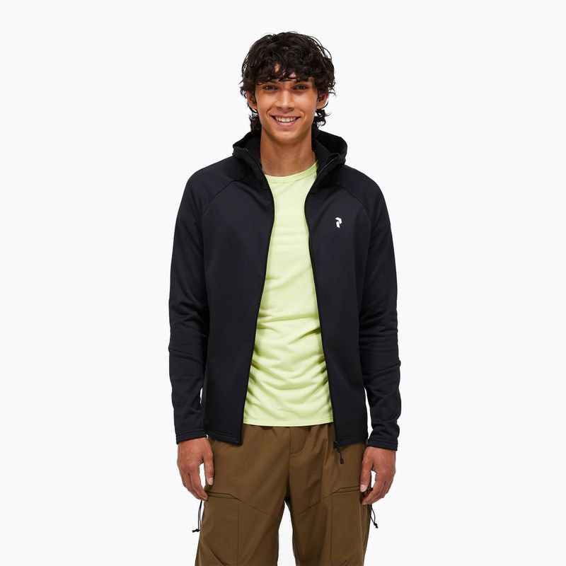 Férfi kapucnis pulóver Peak Performance Rider Essentials Zip Hood black/black 4