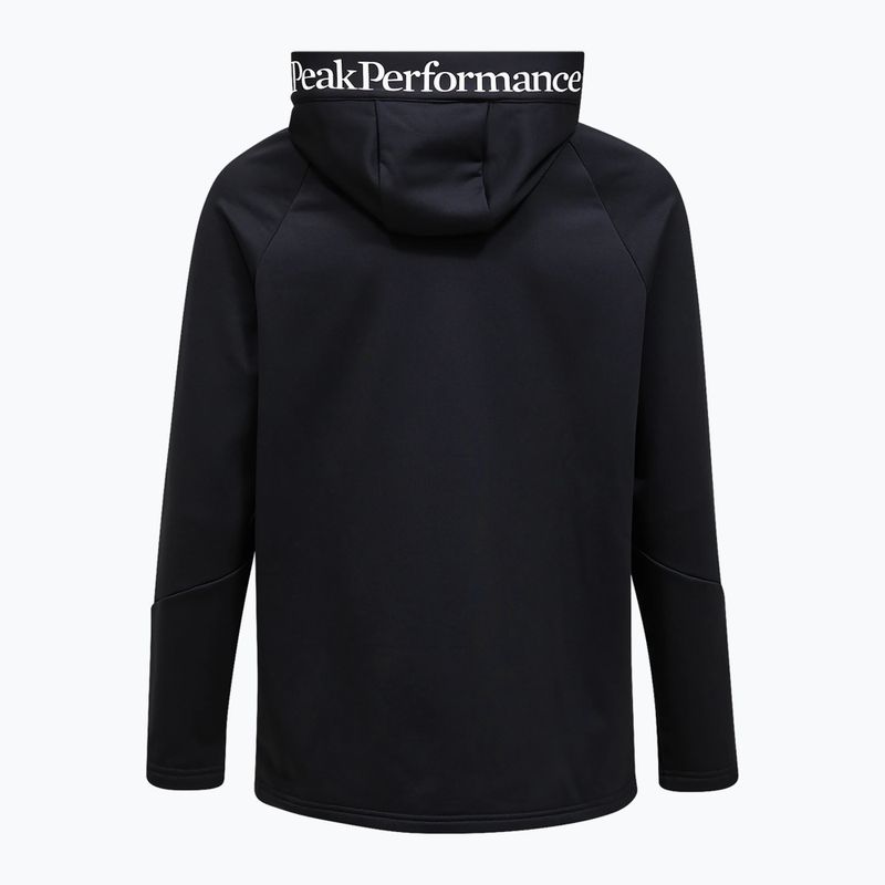 Férfi kapucnis pulóver Peak Performance Rider Essentials Zip Hood black/black 7