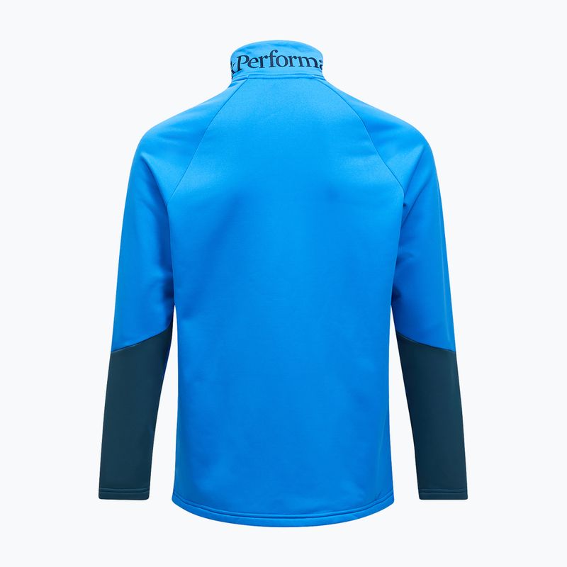 Férfi pulóver Peak Performance Rider Essentials Zip Jacket Azure Ascent/Mountain Lake 2