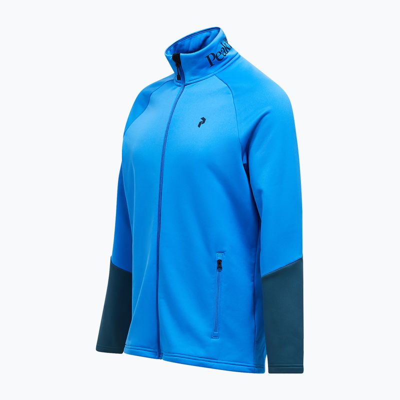 Férfi pulóver Peak Performance Rider Essentials Zip Jacket Azure Ascent/Mountain Lake 3