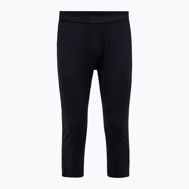 Férfi thermo nadrág Peak Performance Magic 3/4 Johns Long Wool-Blend Baselayer black/black 3