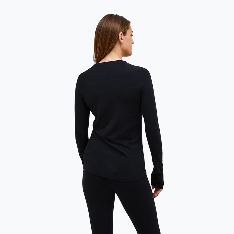 Női thermo hosszú ujjú felső Peak Performance Magic Crew Wool-Blend Baselayer black/black 2