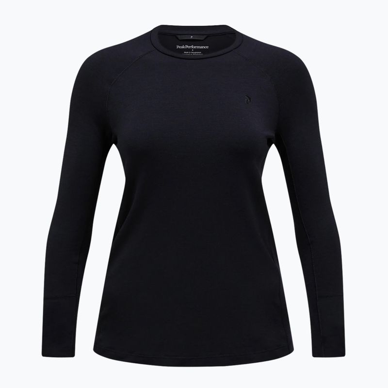 Női thermo hosszú ujjú felső Peak Performance Magic Crew Wool-Blend Baselayer black/black 3