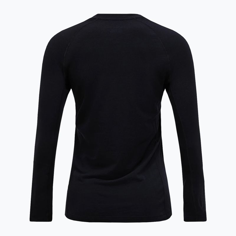 Női thermo hosszú ujjú felső Peak Performance Magic Crew Wool-Blend Baselayer black/black 4