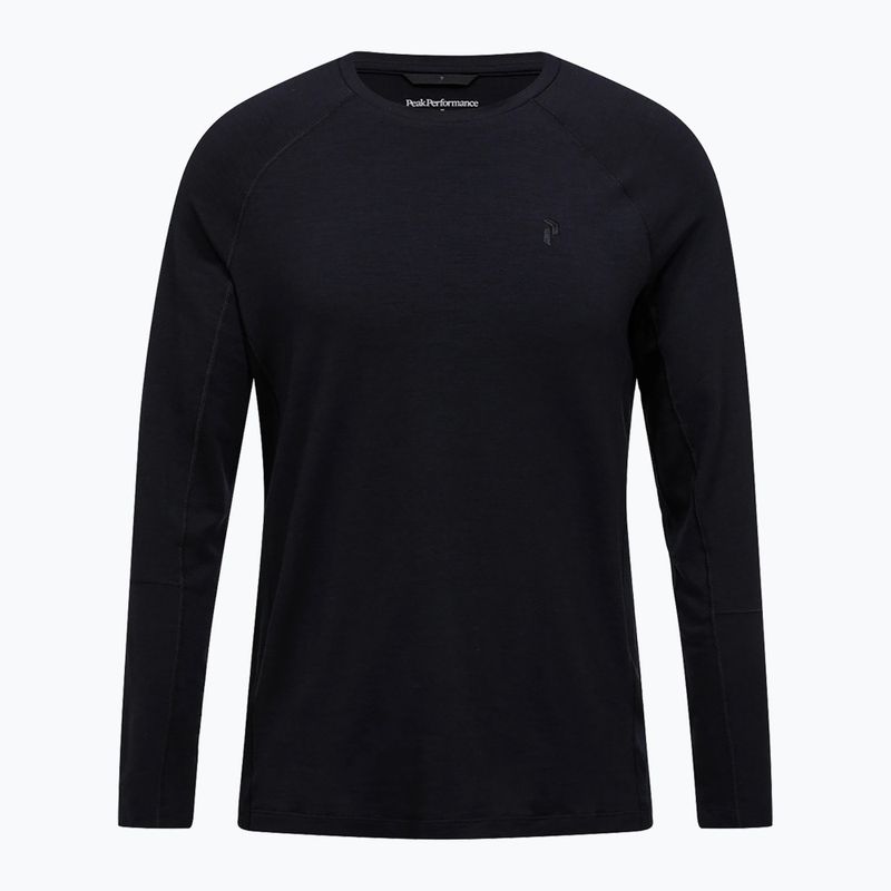 Férfi hosszú ujjú termikus aláöltözet Peak Performance Magic Crew Wool-Blend Baselayer black/black 3