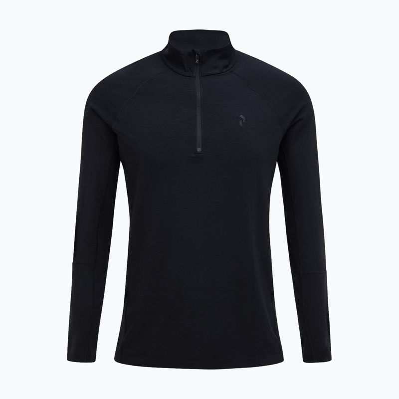 Férfi Termoaktiv pulóver Peak Performance Magic Half Zip Wool-Blend Baselayer black/black 3