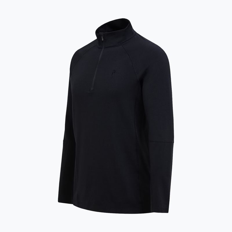 Férfi Termoaktiv pulóver Peak Performance Magic Half Zip Wool-Blend Baselayer black/black 5