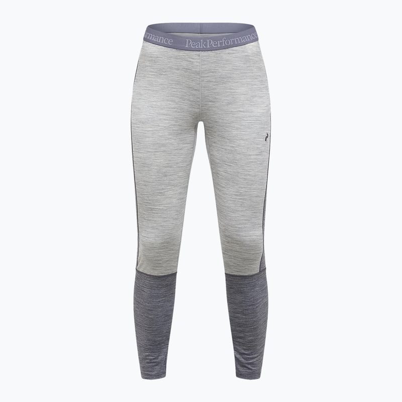 Női termikus alsónadrág Peak Performance Peak Performance Magic 7/8 Long Johns Wool-Blend Baselayer medium grey melange/melange grey 3