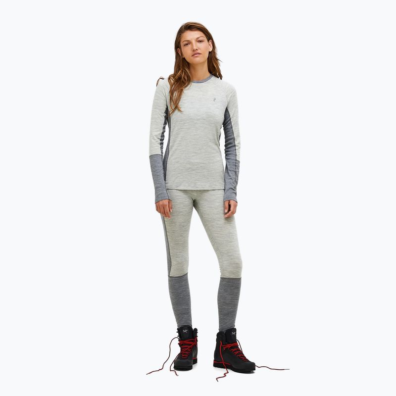 Női hőaktív felső Peak Performance Magic Crew Wool-Blend Baselayer med grey melange 2