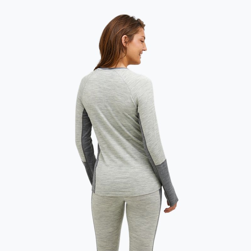 Női hőaktív felső Peak Performance Magic Crew Wool-Blend Baselayer med grey melange 3