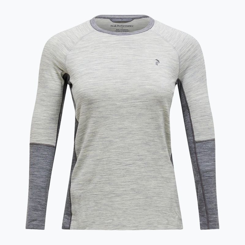 Női hőaktív felső Peak Performance Magic Crew Wool-Blend Baselayer med grey melange 4