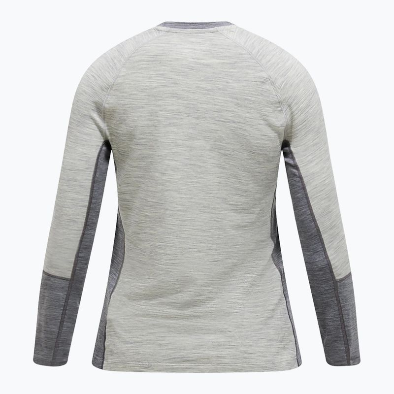 Női hőaktív felső Peak Performance Magic Crew Wool-Blend Baselayer med grey melange 5