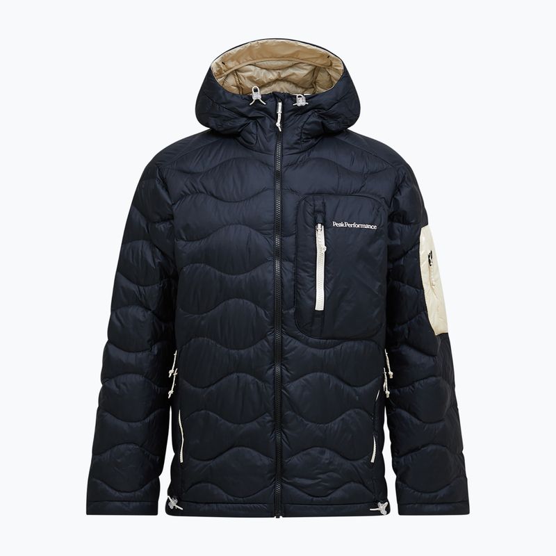 Férfi pehelykabát Peak Performance Helium Utility Down Hood black/sand fog