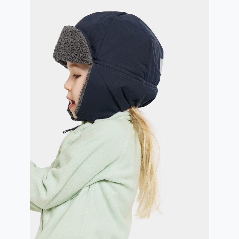 Didriksons Biggles tengerészkék gyermek téli sapka 3