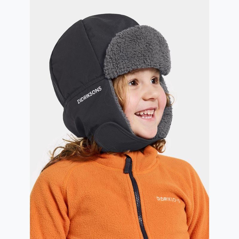 Didriksons Biggles fekete gyermek téli sapka 2