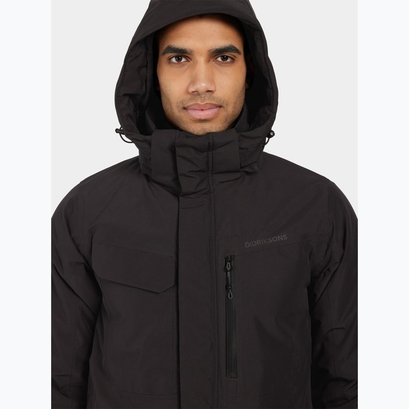 Bélelt kabát Didriksons Stefan black 6