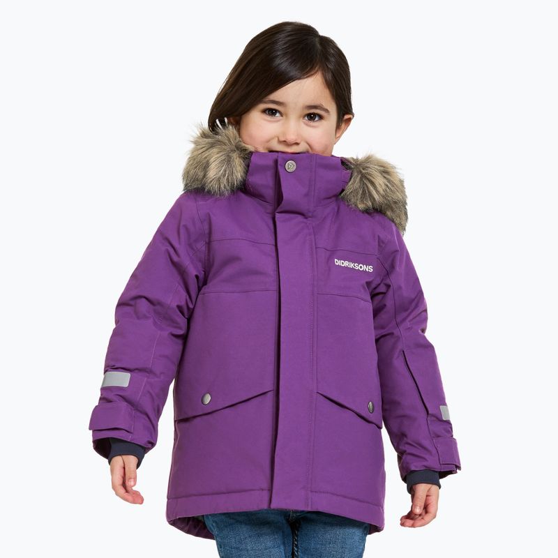 Gyerek télikabát Didriksons Bjärven Parka royal purple