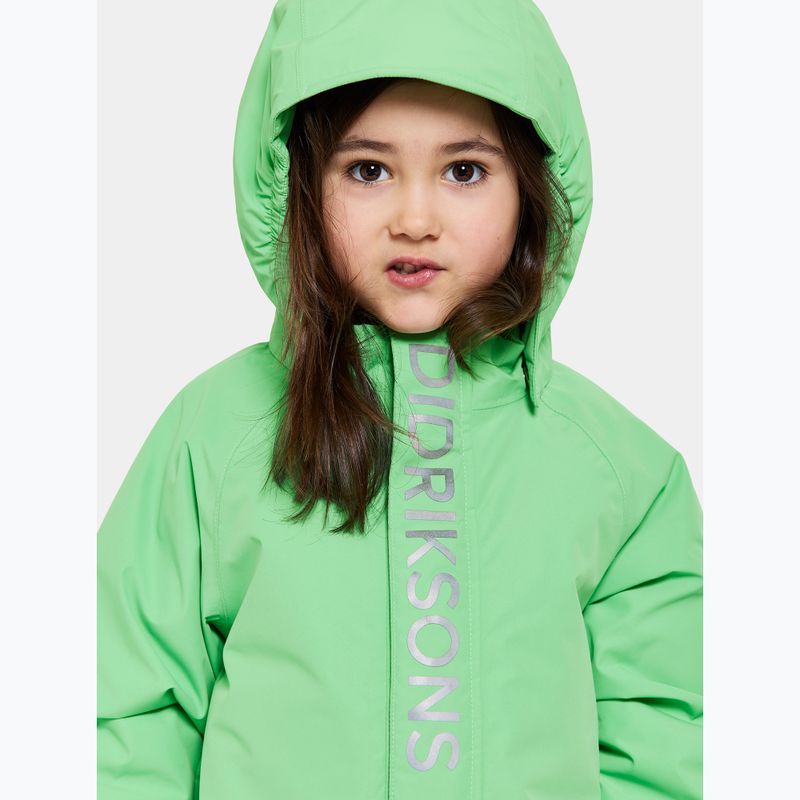 Gyerek síoverall Didriksons Talvi Cover dusty lime 4