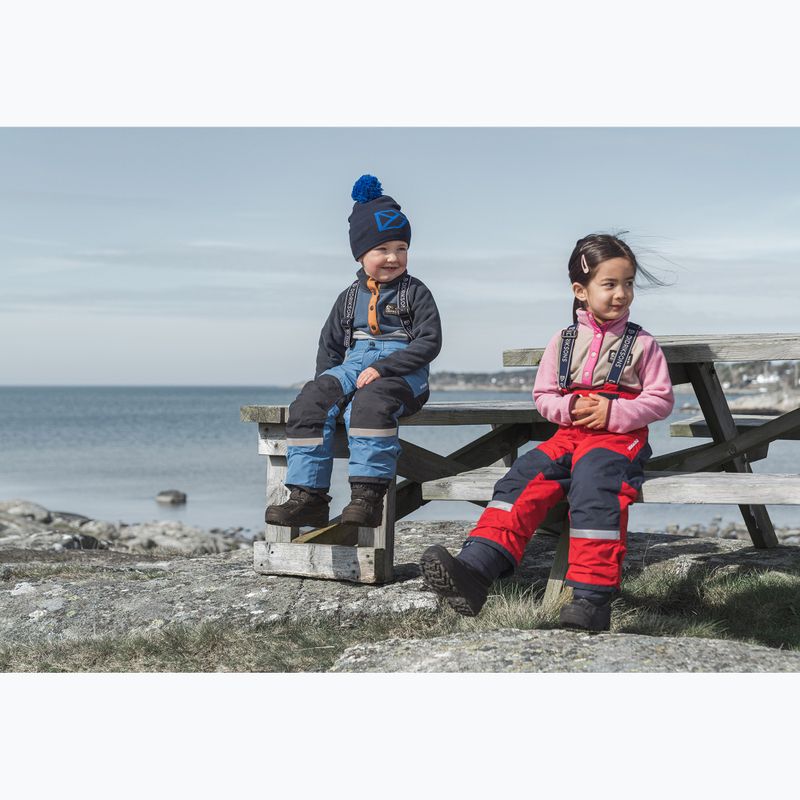 Didriksons Monte Half Button gyermek fleece pulóver felhő kék 10