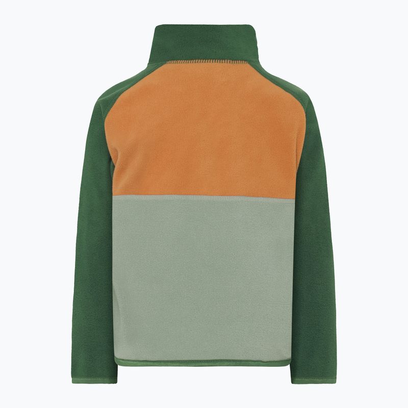 Didriksons Monte Half Button könnyű moha gyerek fleece pulóver 2