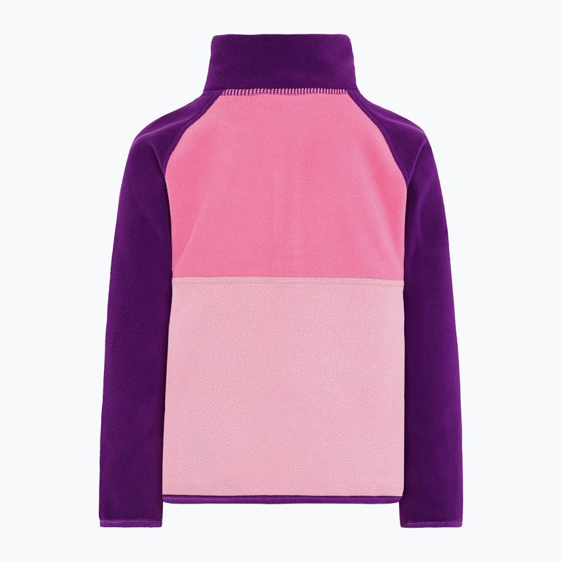 Didriksons Monte Half Button gyermek fleece pulóver világos selyem rózsaszínű 9