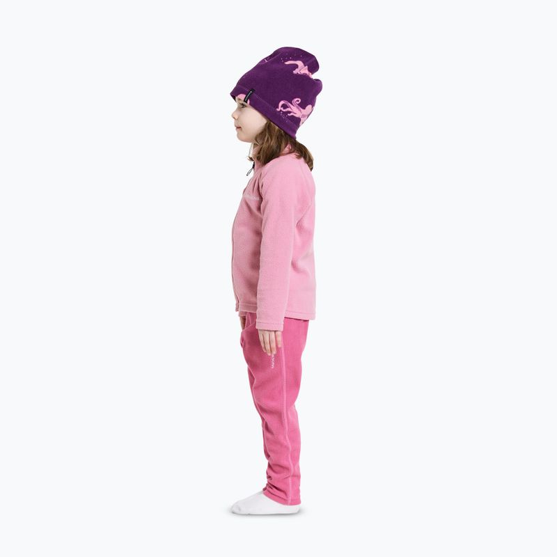 Didriksons Monte Fz világos, sűrű rózsaszínű gyermek fleece pulóver 5