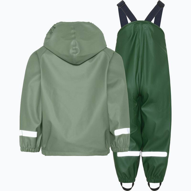 Gyerek esőruha szett Didriksons Slaskeman light moss 2