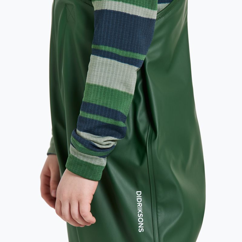 Gyerek esőruha szett Didriksons Slaskeman light moss 12