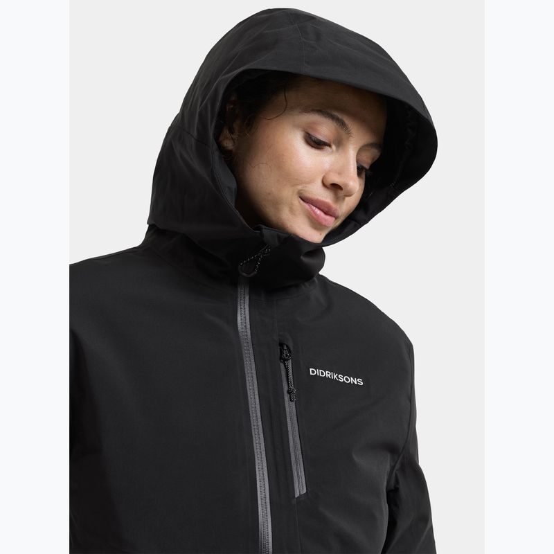 Női bélelt kabát Didriksons Fiora black 6