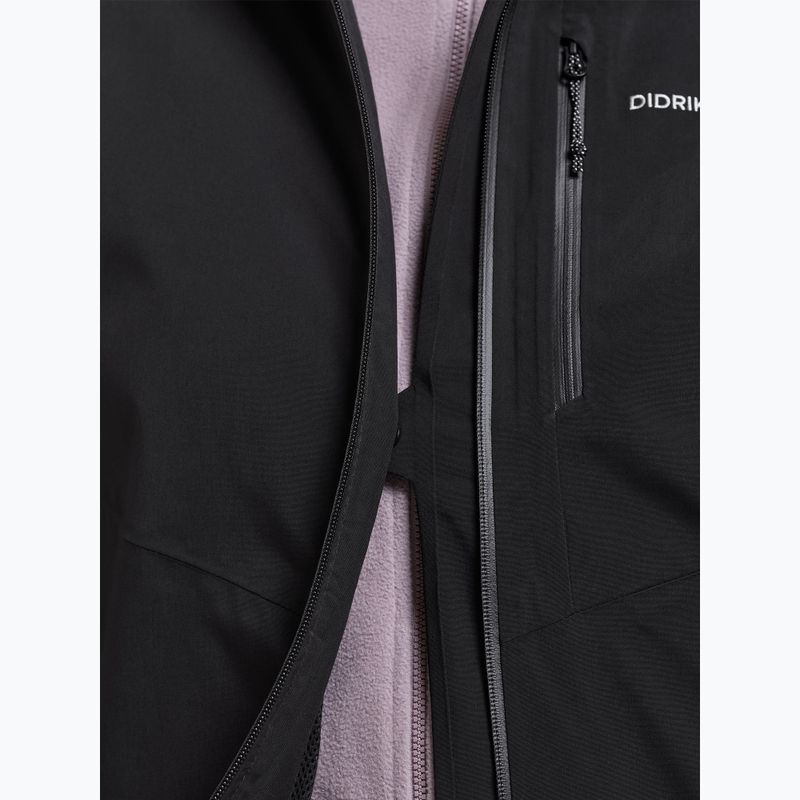 Női bélelt kabát Didriksons Fiora black 10