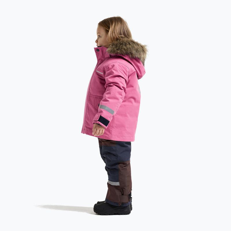 Gyerek télikabát Didriksons Bjärven 5 Parka heather pink 4