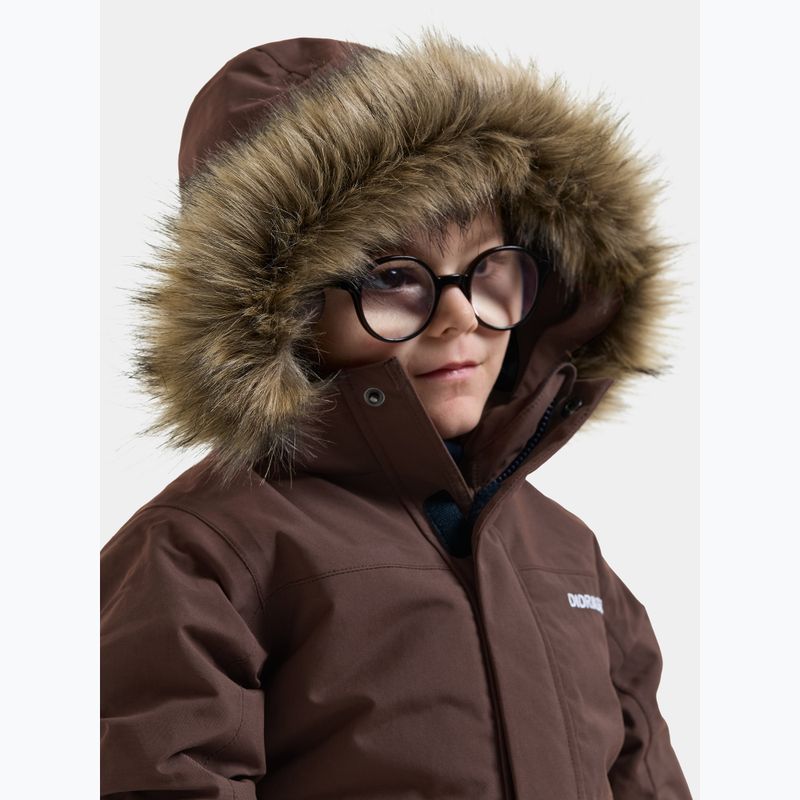 Gyerek télikabát Didriksons Bjärven 5 Parka shadow brown 5