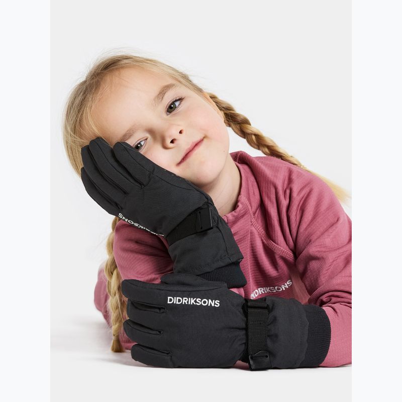 Gyerek síkesztyű Didriksons Biggles 4 black 2