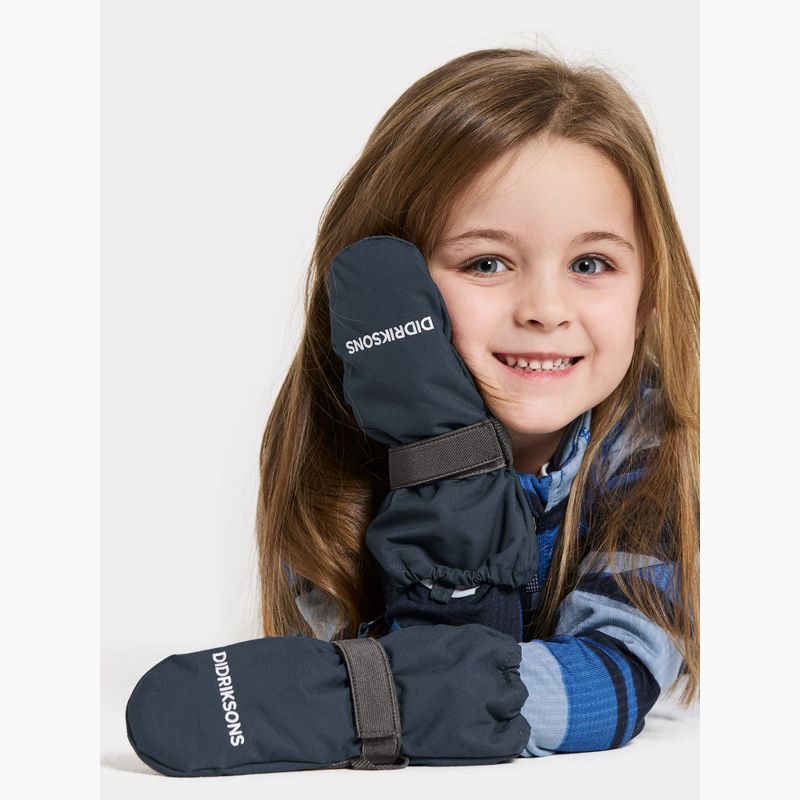 Gyerek síkesztyű Didriksons Biggles Zip Mitten 9 navy 2