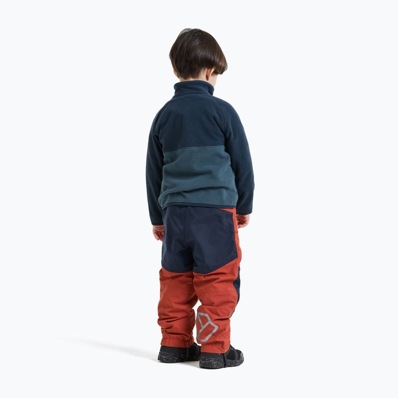 Gyerek polár pulóver Didriksons Monte 6 Half Button mountain blue 5