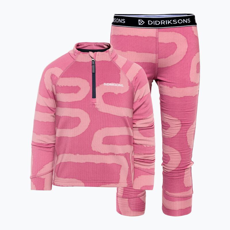 Gyerek szett Didriksons Jadis Pr 5 path heather pink