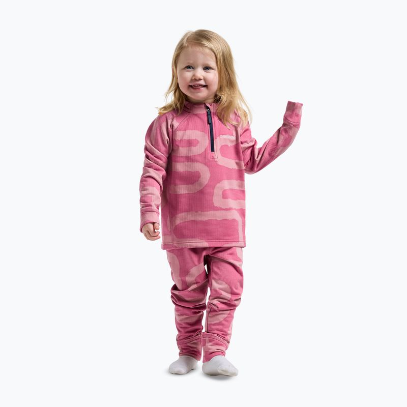 Gyerek szett Didriksons Jadis Pr 5 path heather pink 3