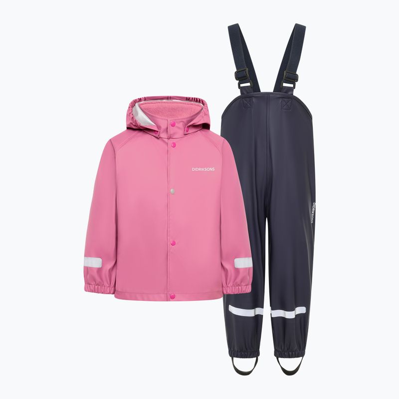 Gyermek esőruha szett Didriksons Slaskeman 4 heather pink