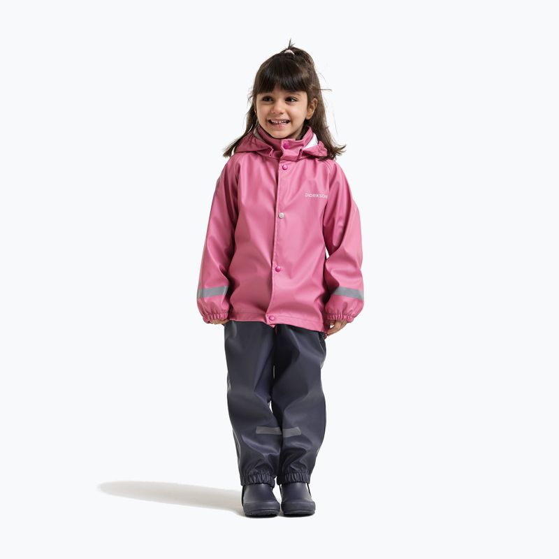 Gyermek esőruha szett Didriksons Slaskeman 4 heather pink 3
