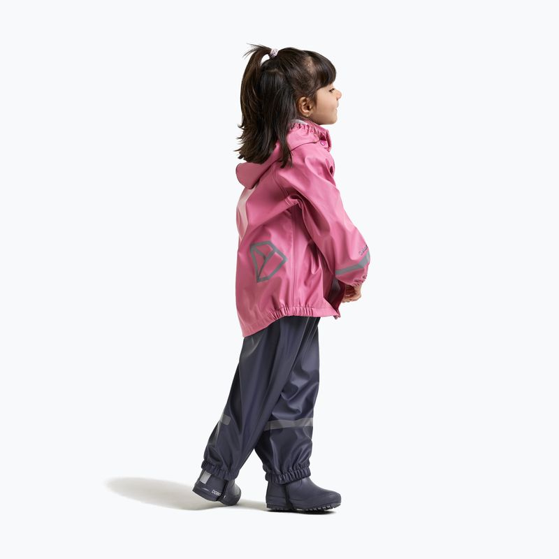 Gyermek esőruha szett Didriksons Slaskeman 4 heather pink 6