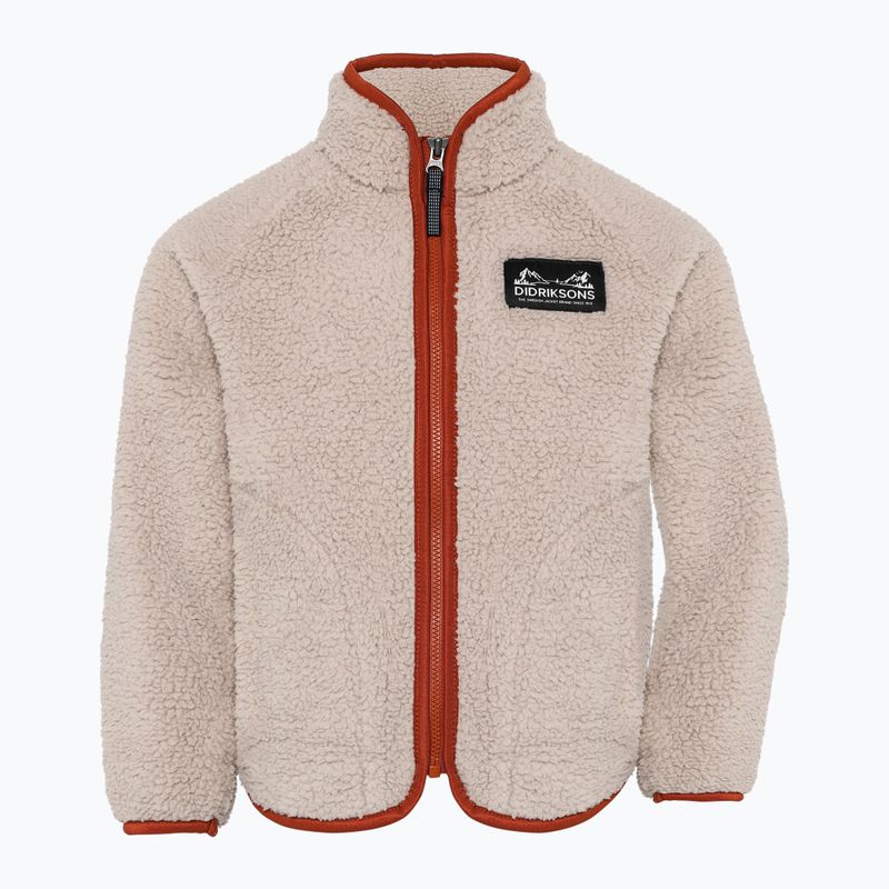 Gyerek polár pulóver Didriksons Gibbsc 2 Fz beach beige/rust
