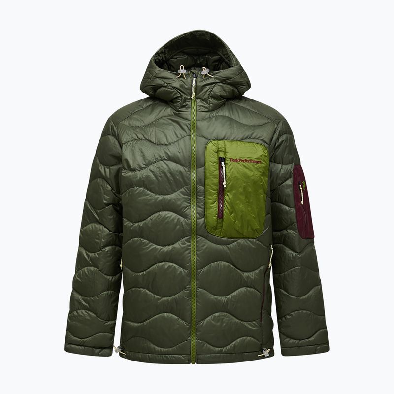 Férfi pehelykabát Peak Performance Helium Utility Down Hood Pine Needle/Mosswood 6