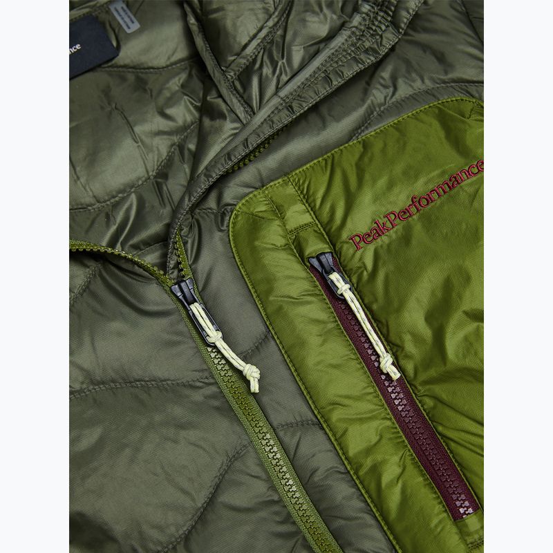 Férfi pehelykabát Peak Performance Helium Utility Down Hood Pine Needle/Mosswood 9